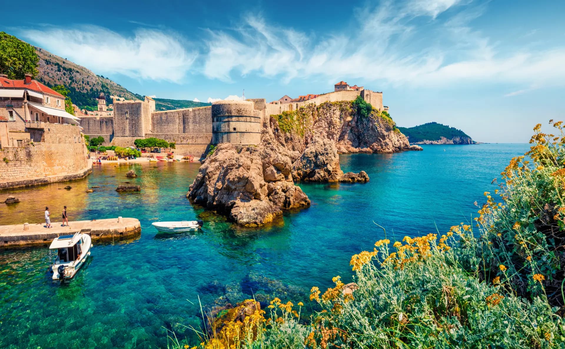 Dubrovnik Old Town from the sea