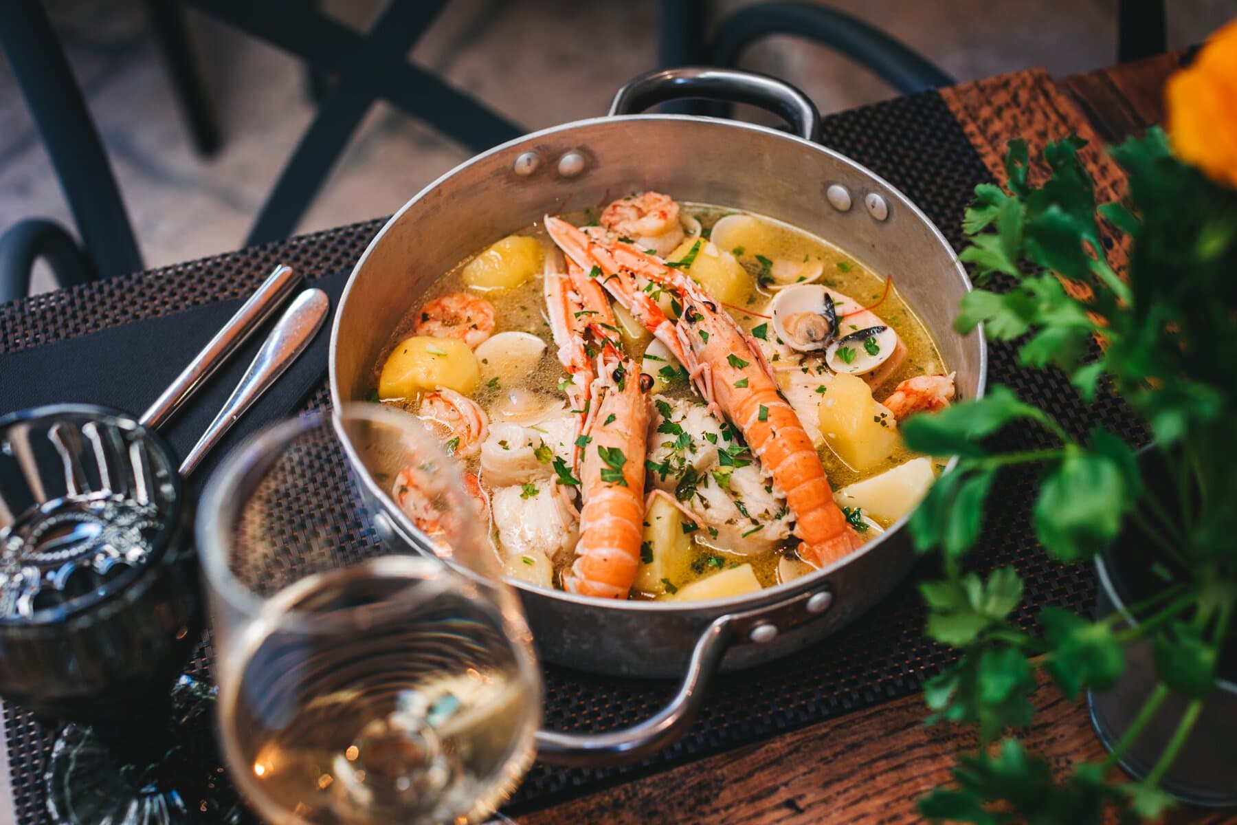 Seafood dish at our recommended island restaurants