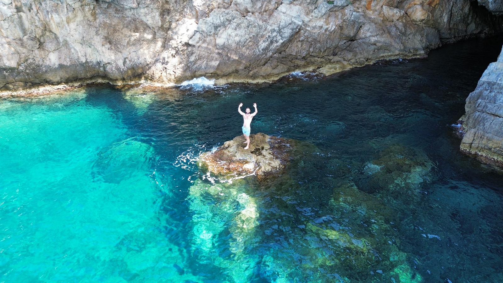Blue Cave and bays around Koločep